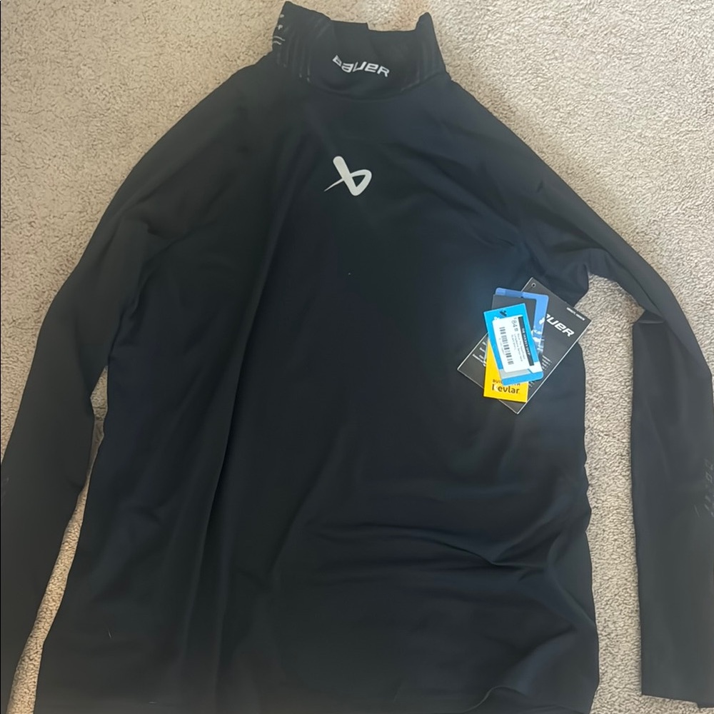 Bauer Pro long sleeve neck guard shirt size L